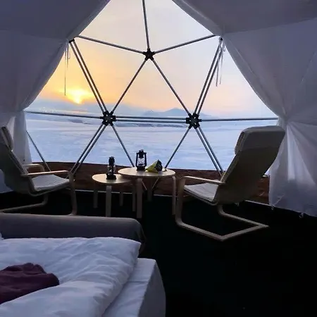 Tente de luxe Quinzee Nupen - Pure & Private Retreat Kafjord (Finnmark)